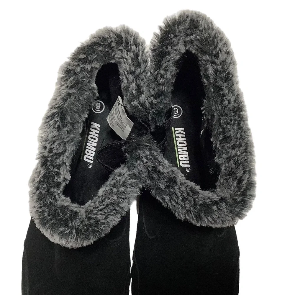 KHOMBU Iris Leather Winter & Snow Boots -‎ Size 9.5